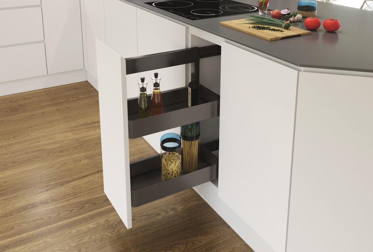 Vs sub Side (DSA-2) В шкаф на 300мм, 2 корзины Planero, Lava Grey