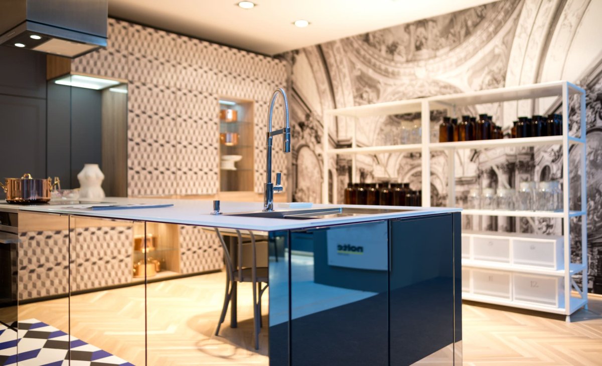 Кухня с фасадами Мурано