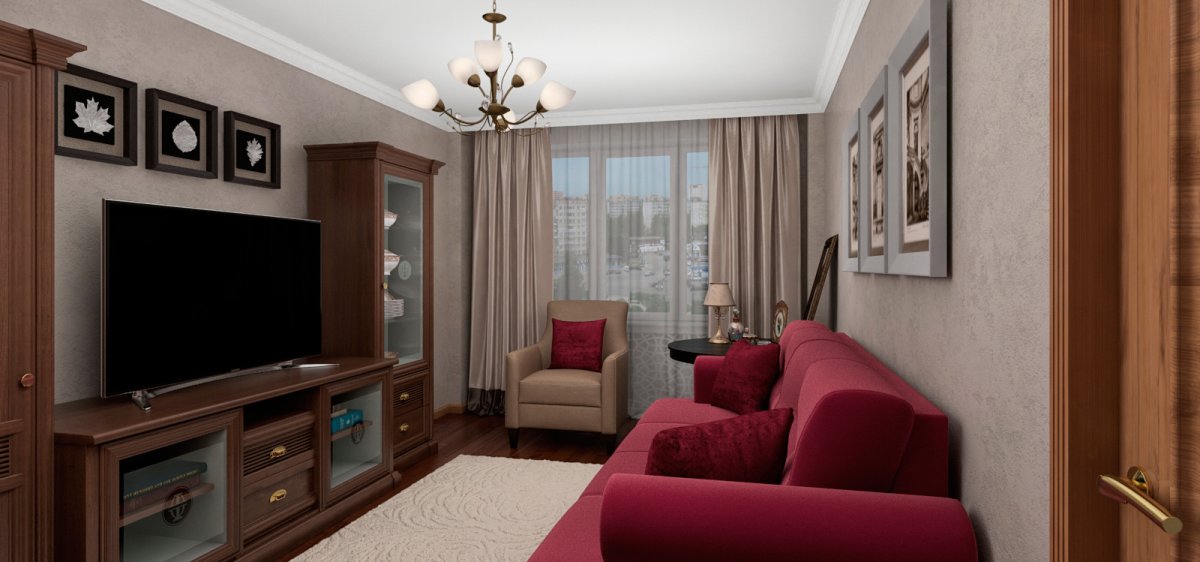 Интерьер двухкомнатной квартиры