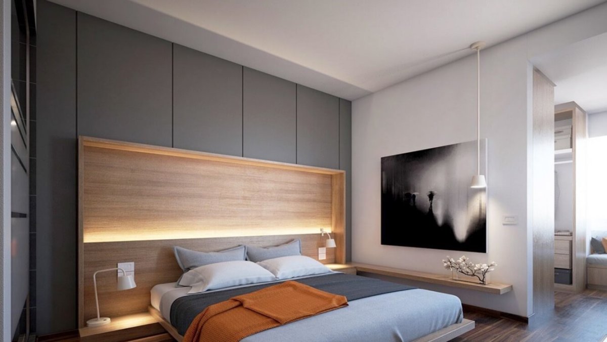 Спальный гарнитур со встроенной кроватью