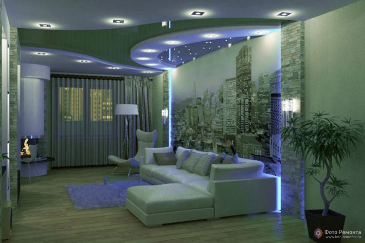 Светодиодное освещение гостиной