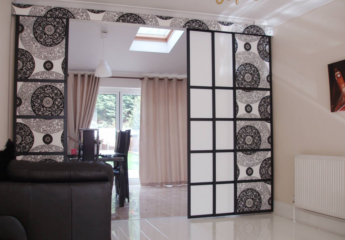 Зонирование комнаты шторами икеа