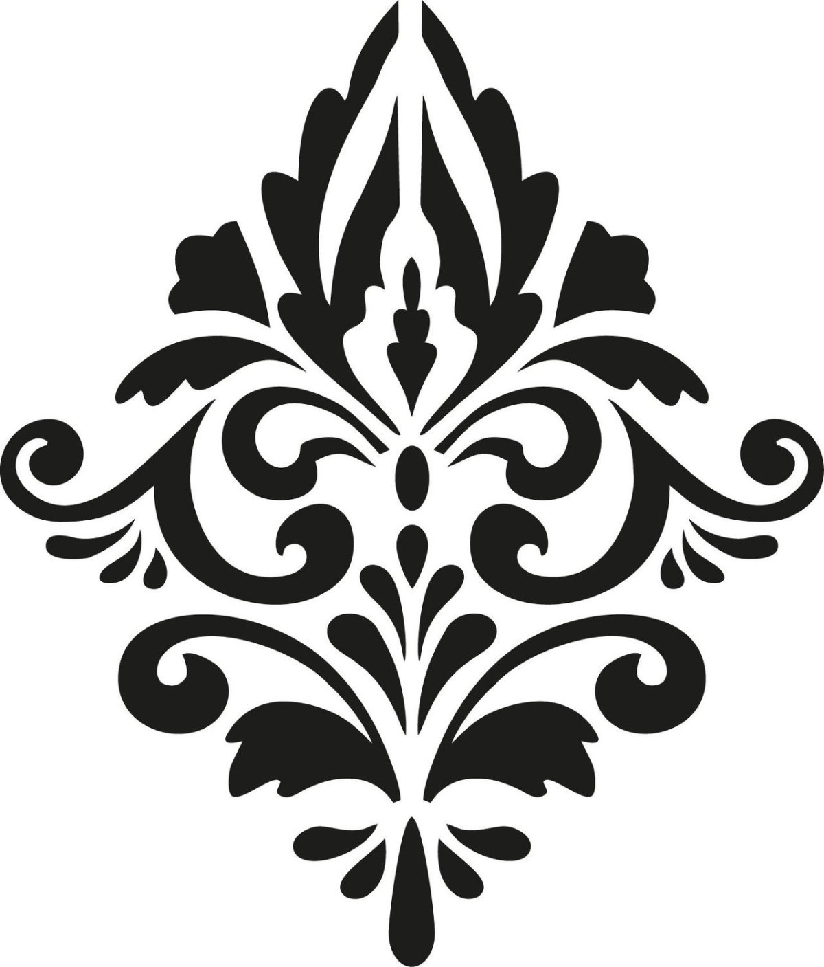 Трафаретные узоры на мебели