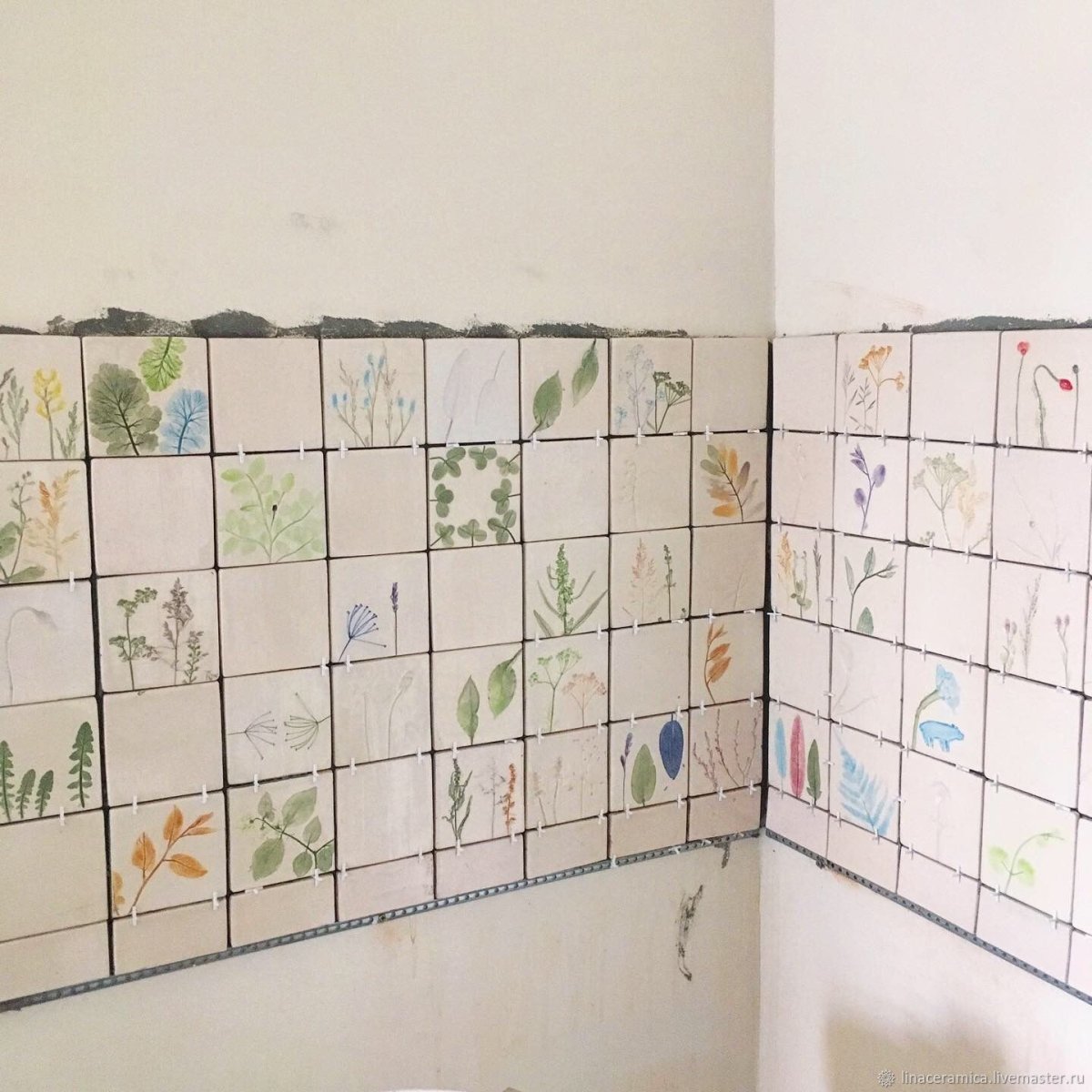 Кухонный фартук изразцы