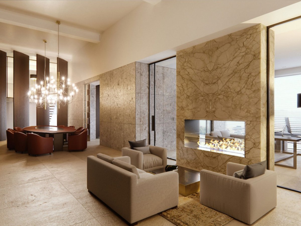 Гибкий камень в интерьере