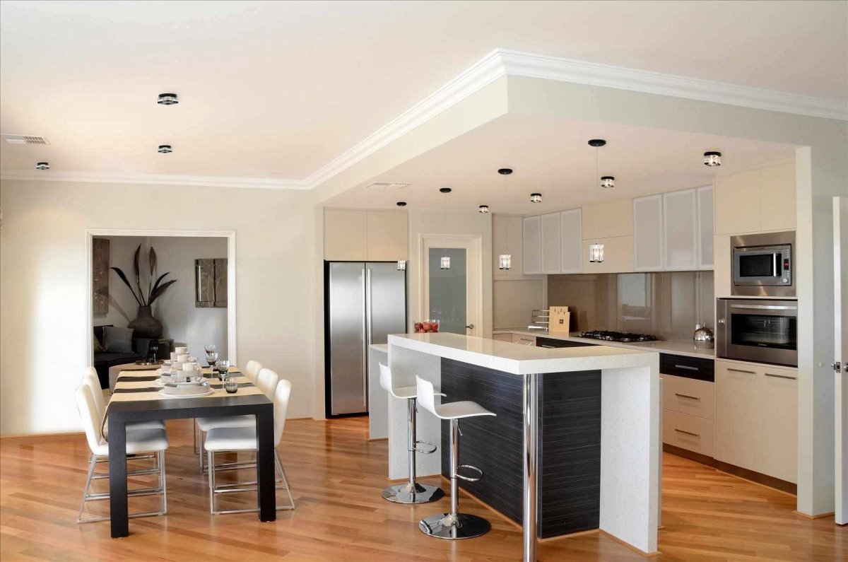 Потолки из гипсокартона для кухни