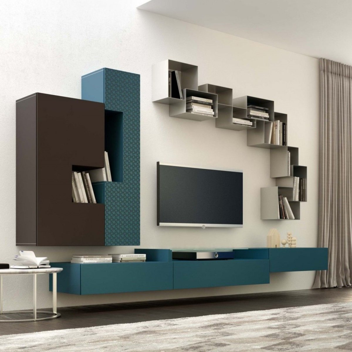 Стенка Vigo черный глянец