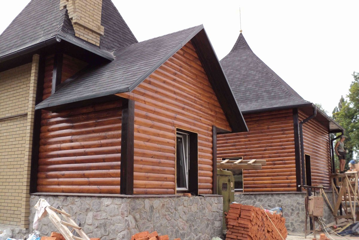 Фасад блок Хаус