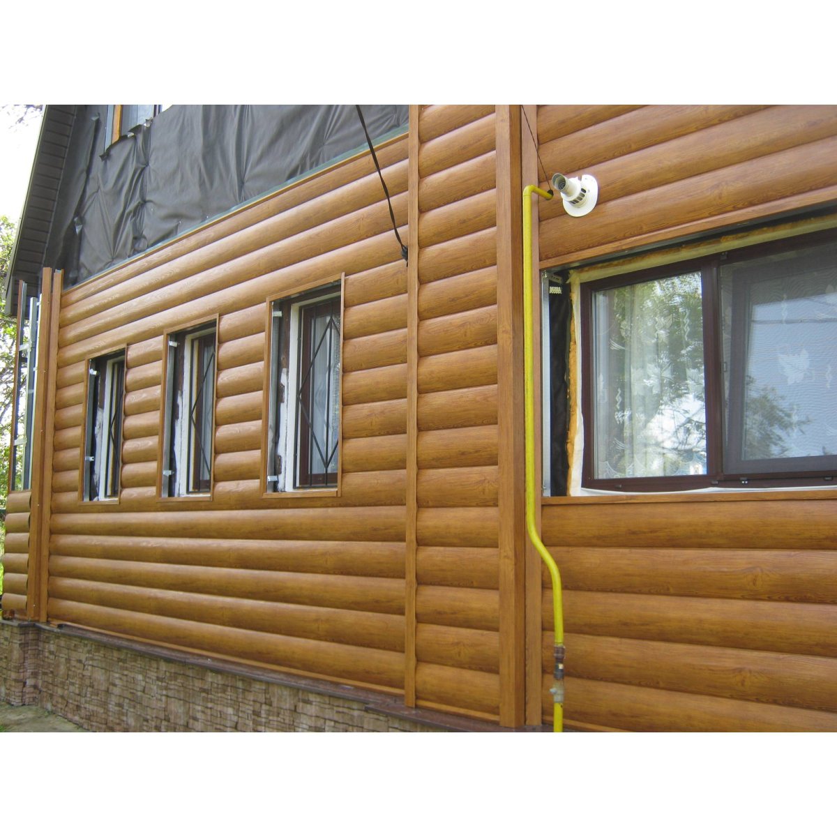 Облицовка фасада блок хаусом