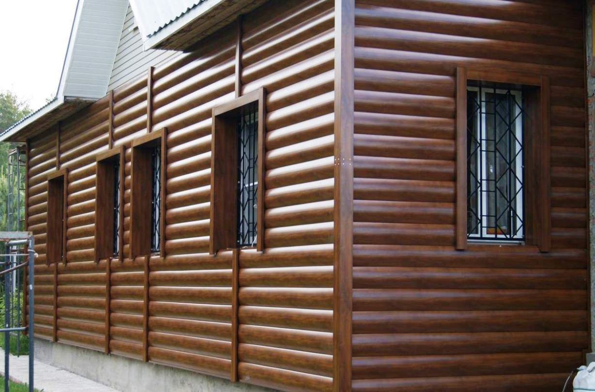 Металлосайдинг блок-Хаус (бревно)