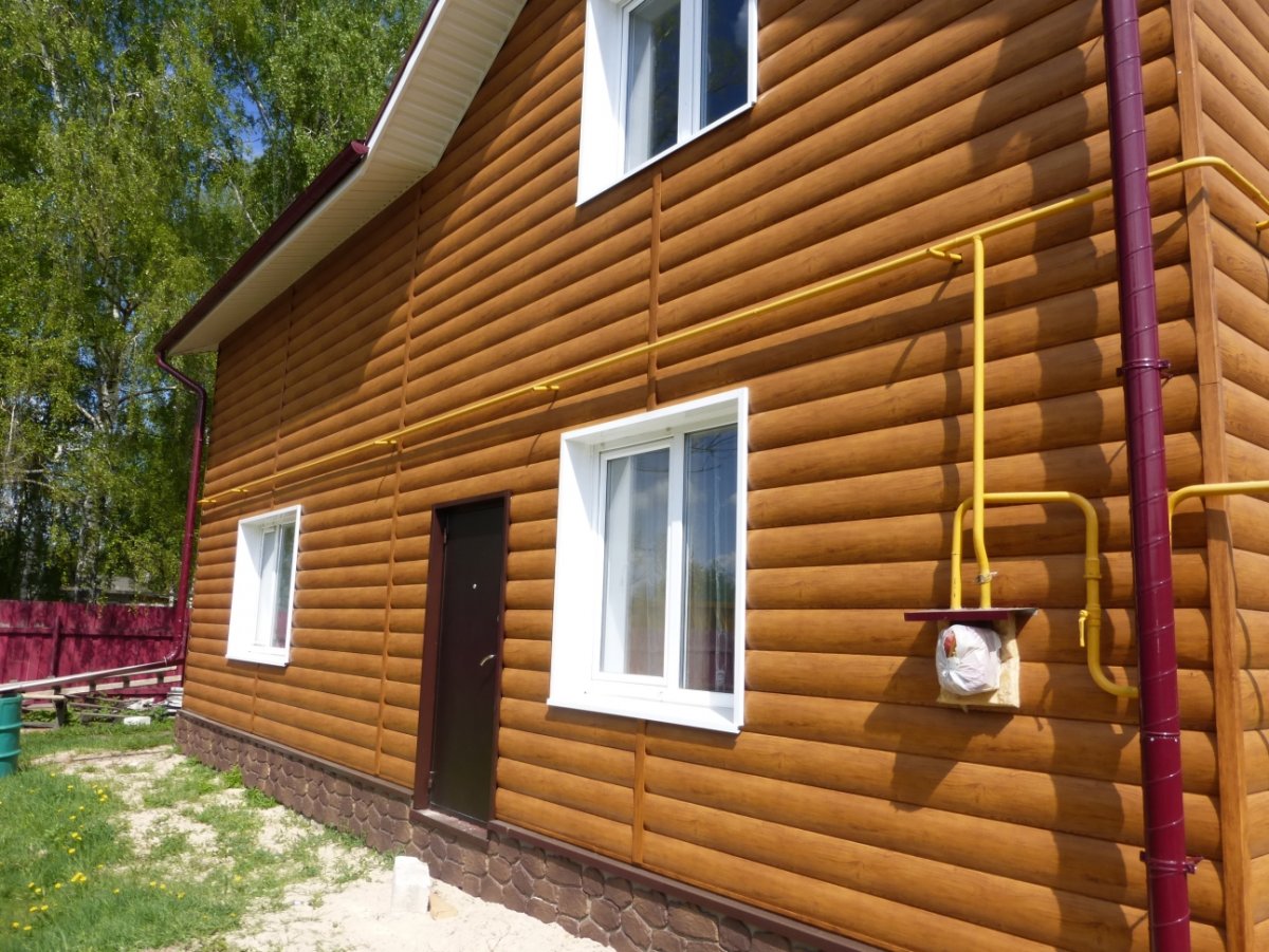 Фасад блок Хаус металлический