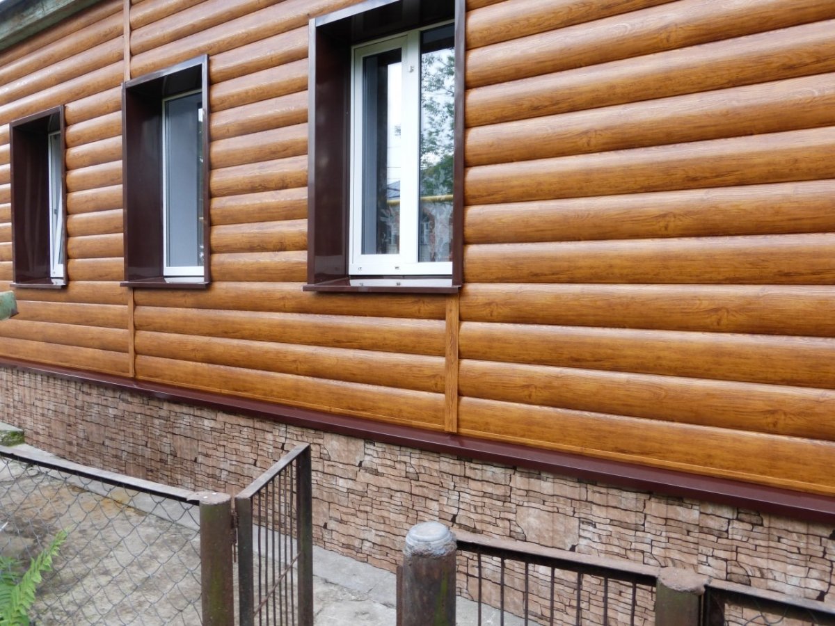 Панель блок Хаус металлосайдинг