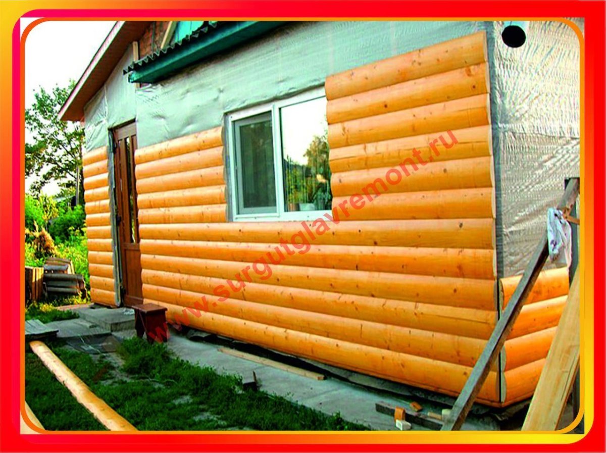 Обшивка бани снаружи блок хаусом