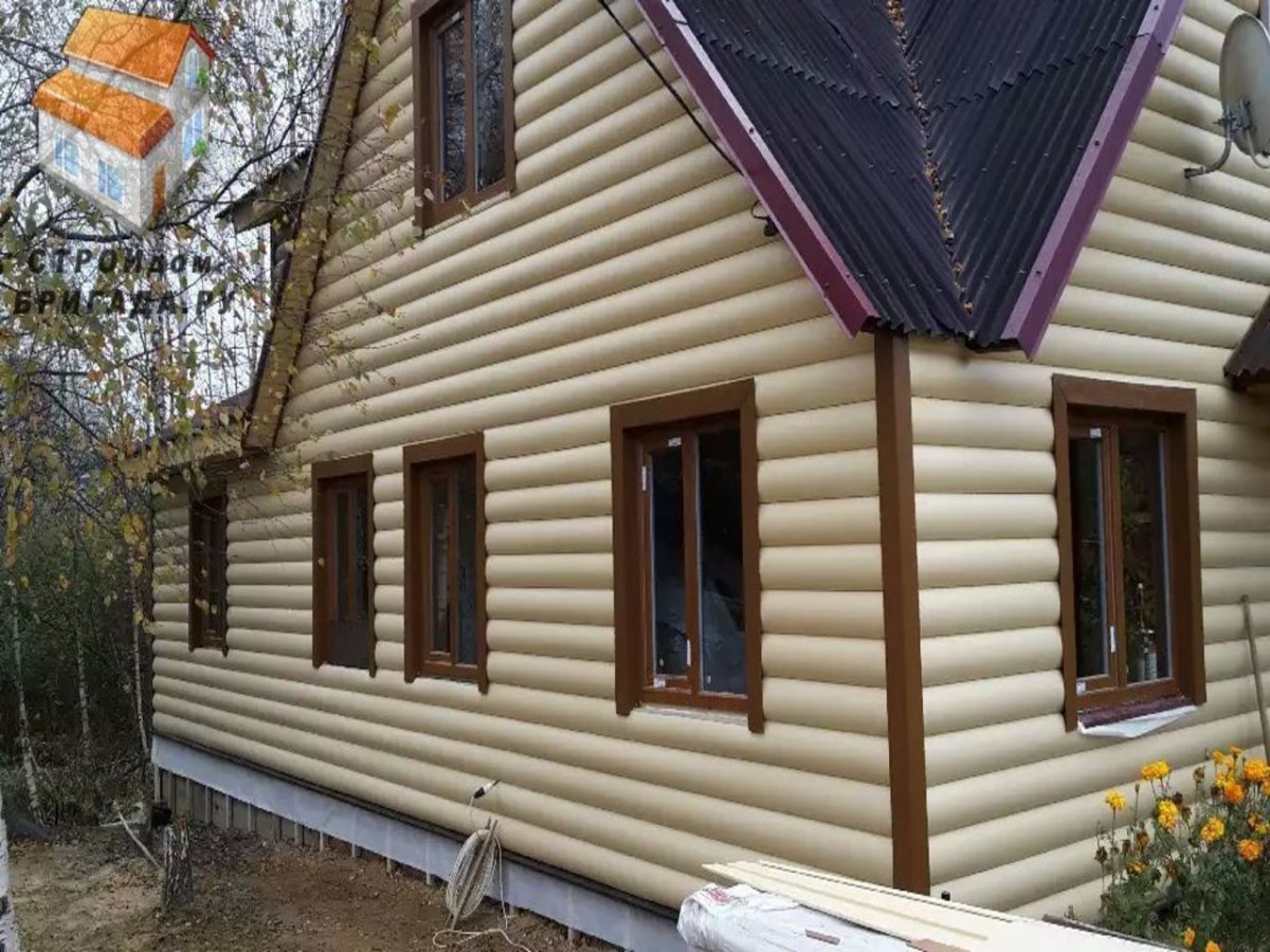 Крашеные дома из блокхауса