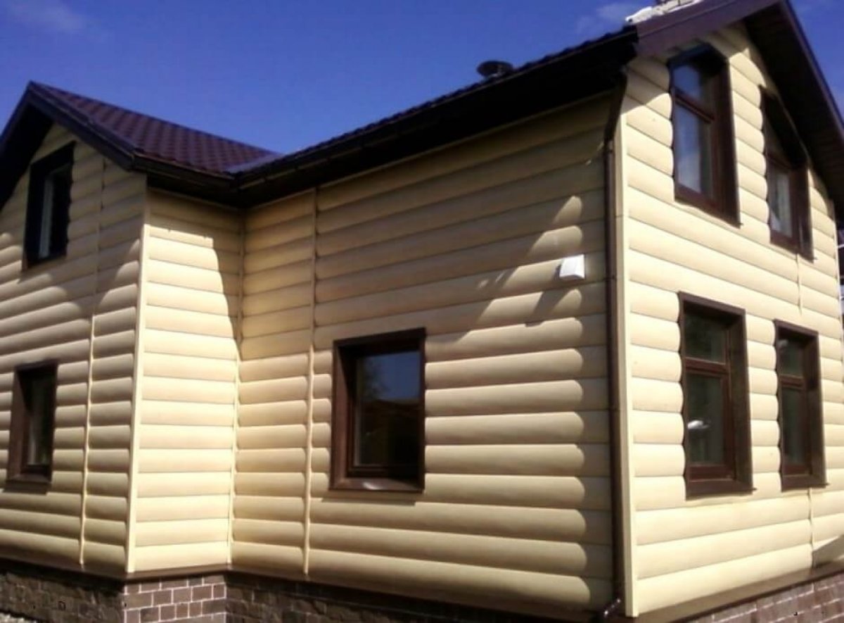 Дом сайдинг блок Хаус