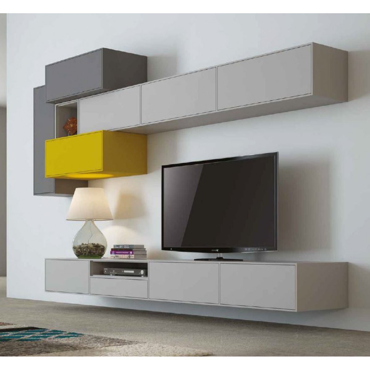 Стенка Албания черная МДФ