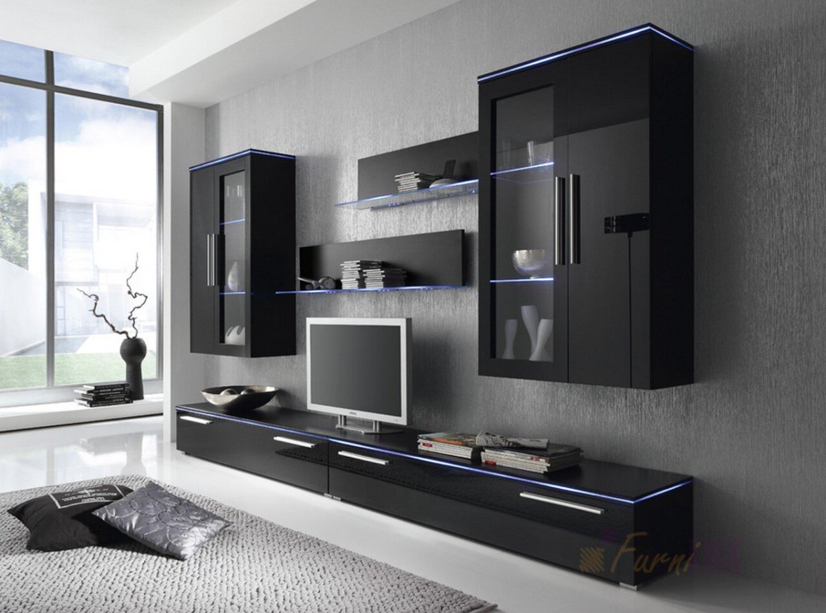 Стенка в гостиную в современном стиле