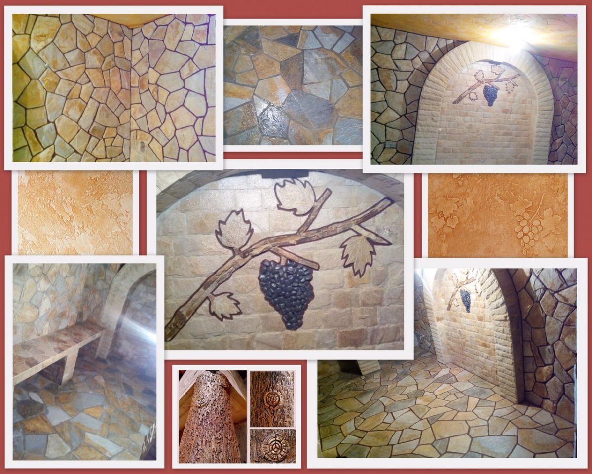 Декоративная отделка беседки камнем интерьер