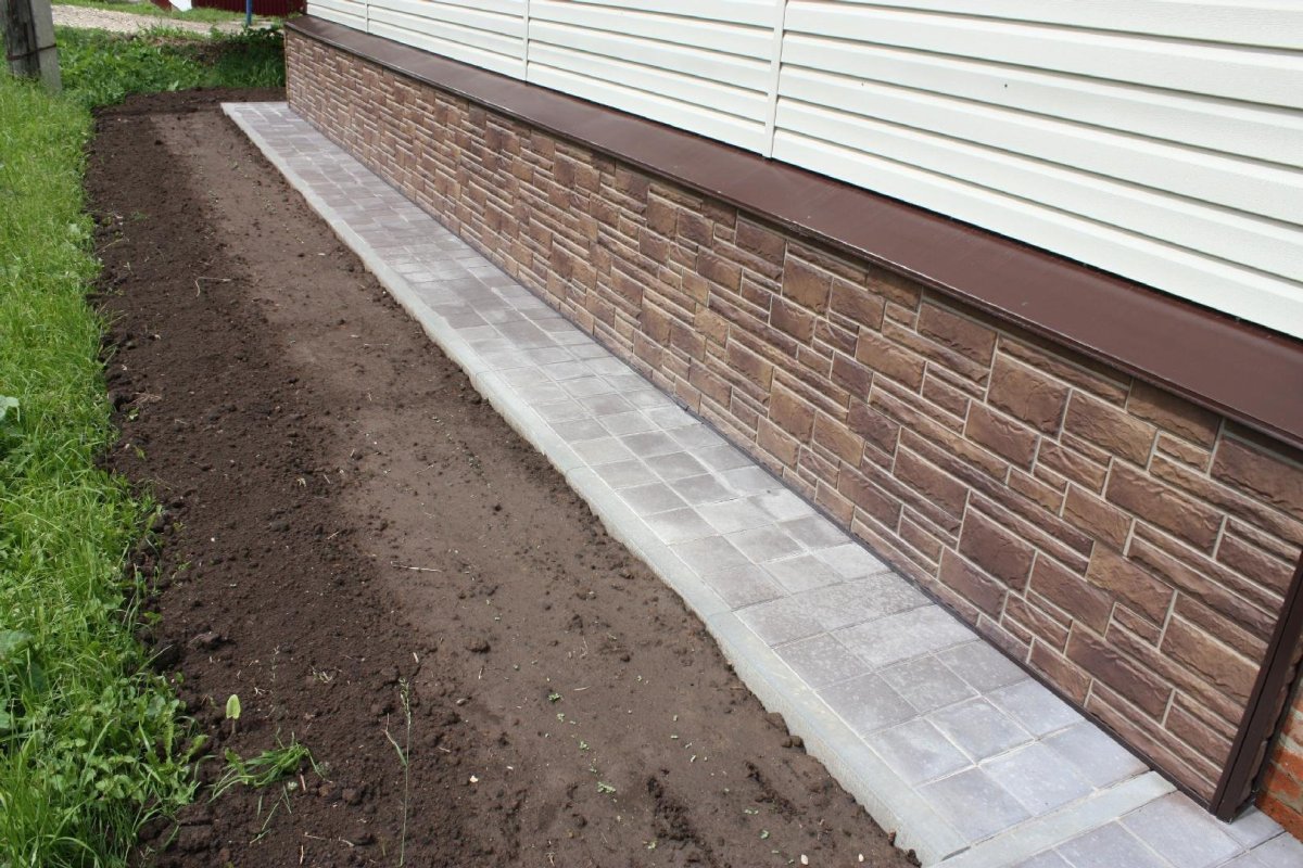 Отделка отмостки