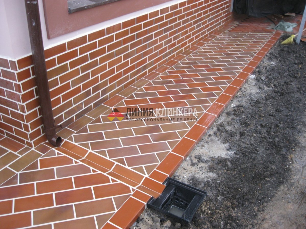 Полимерпесчаная плитка отмостка