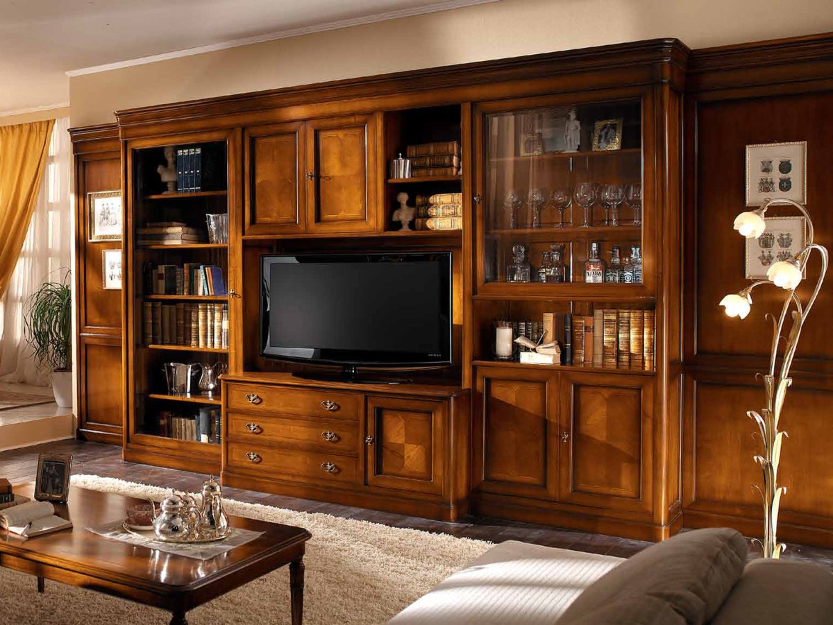 Итальянская стенка в гостиную