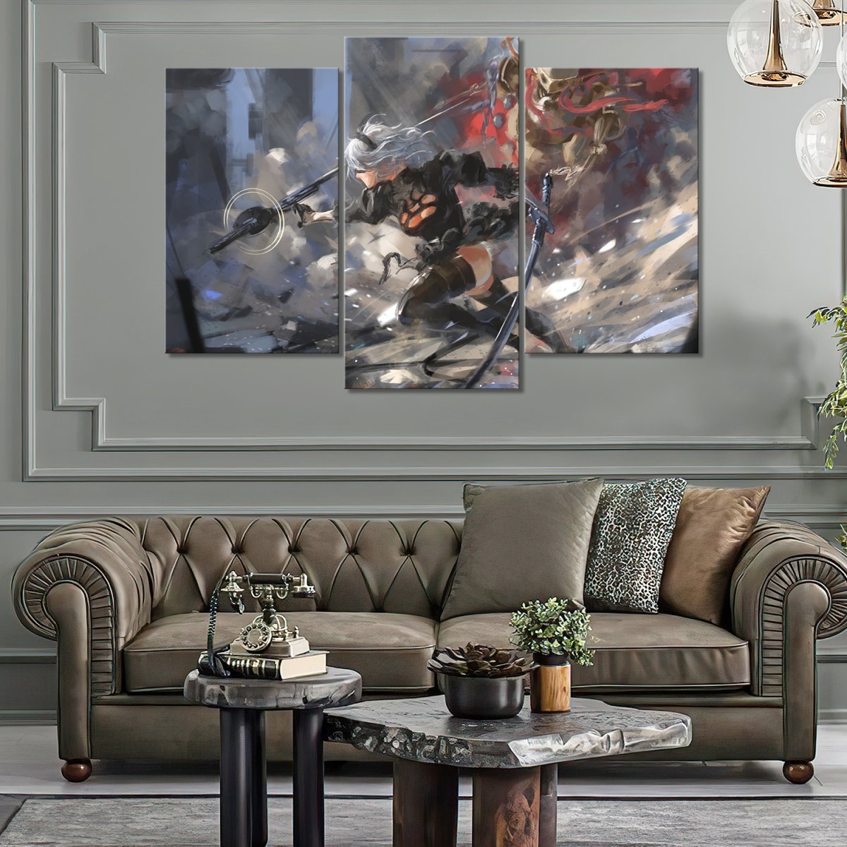 Картины над диваном