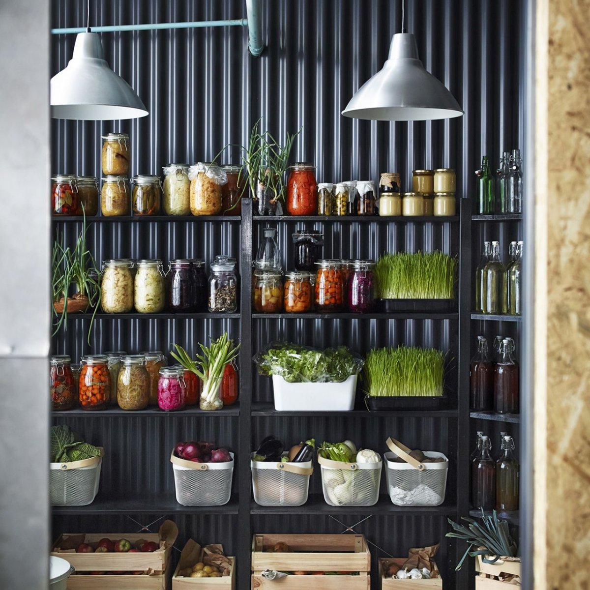 Этажерки и стеллажи для кухни в икеа