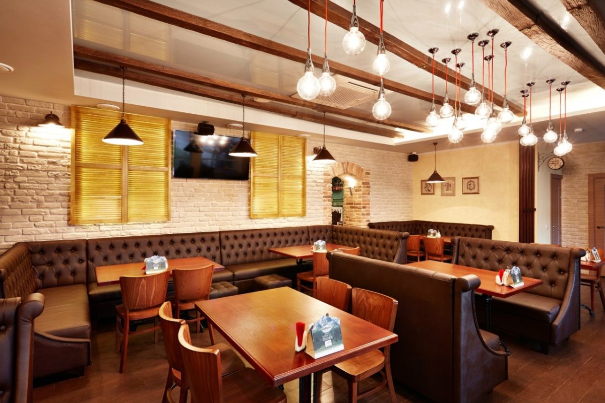 Кафе пиццерия интерьер