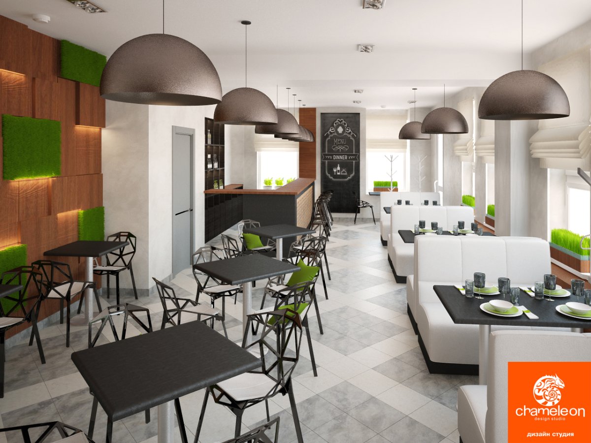 Интерьер пиццерии