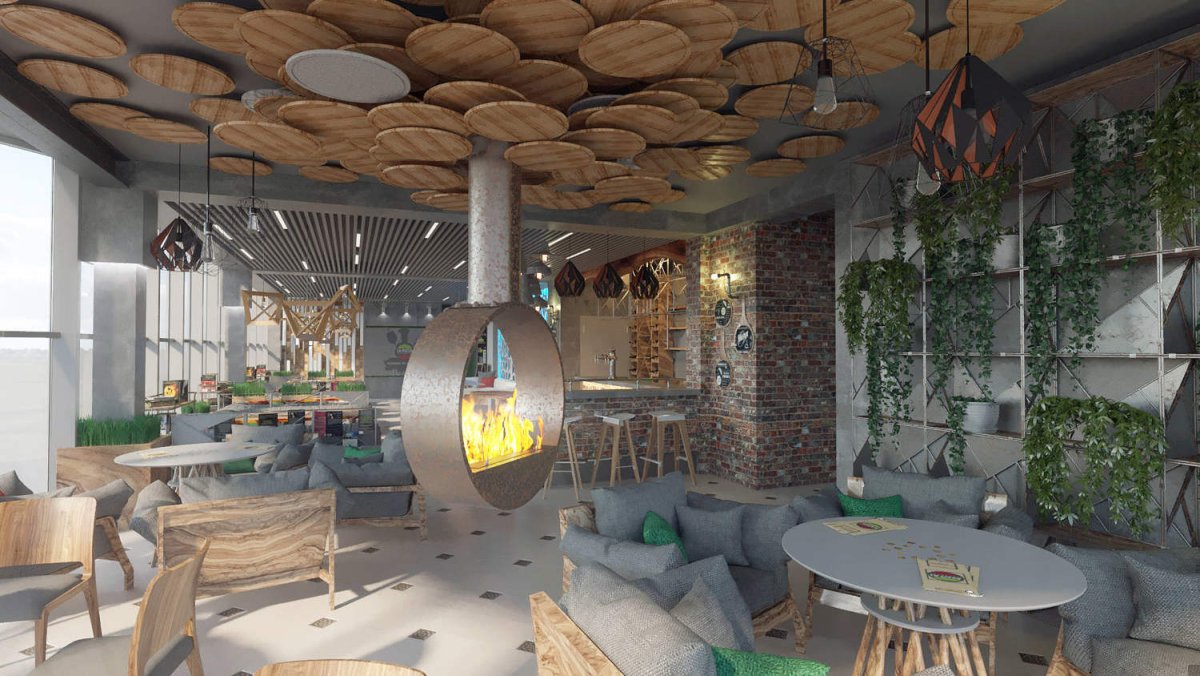 Пиццерия с открытой кухней