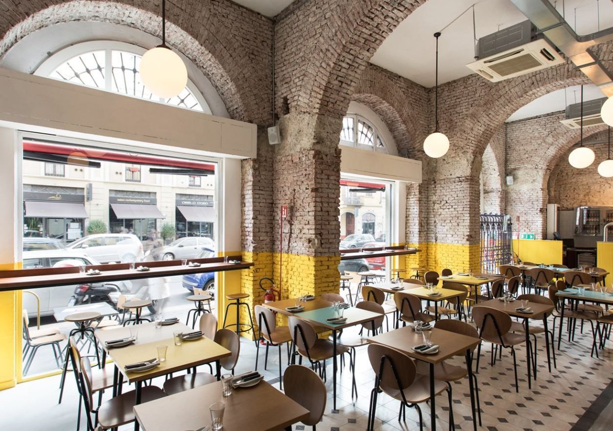 Интерьер мини пиццерий