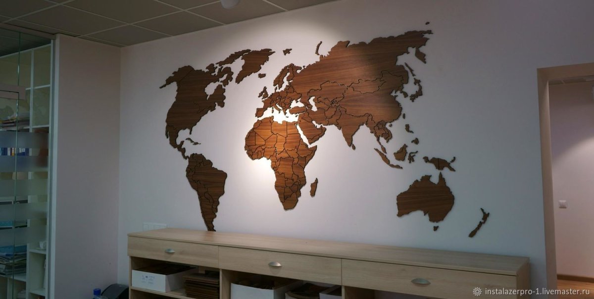World Map Wall decoration 130см 78см
