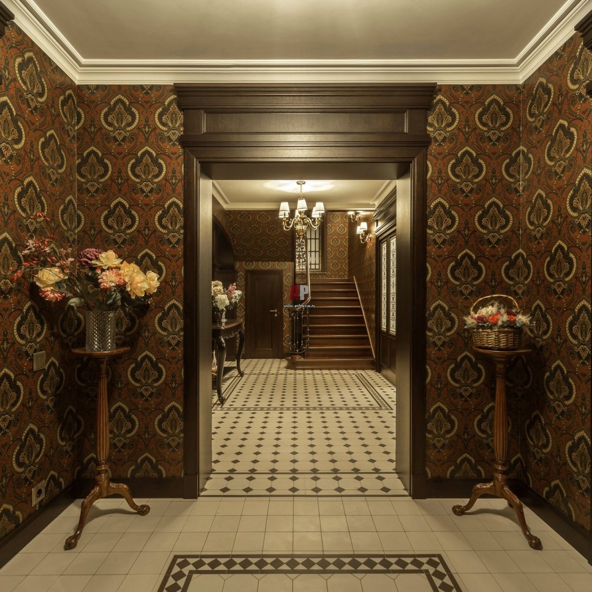Коридор в ретро стиле