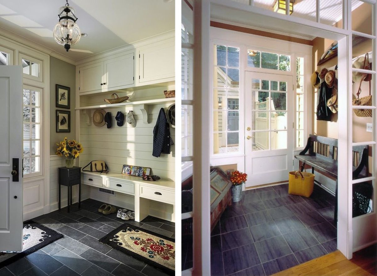 Прихожая в желтом цвете