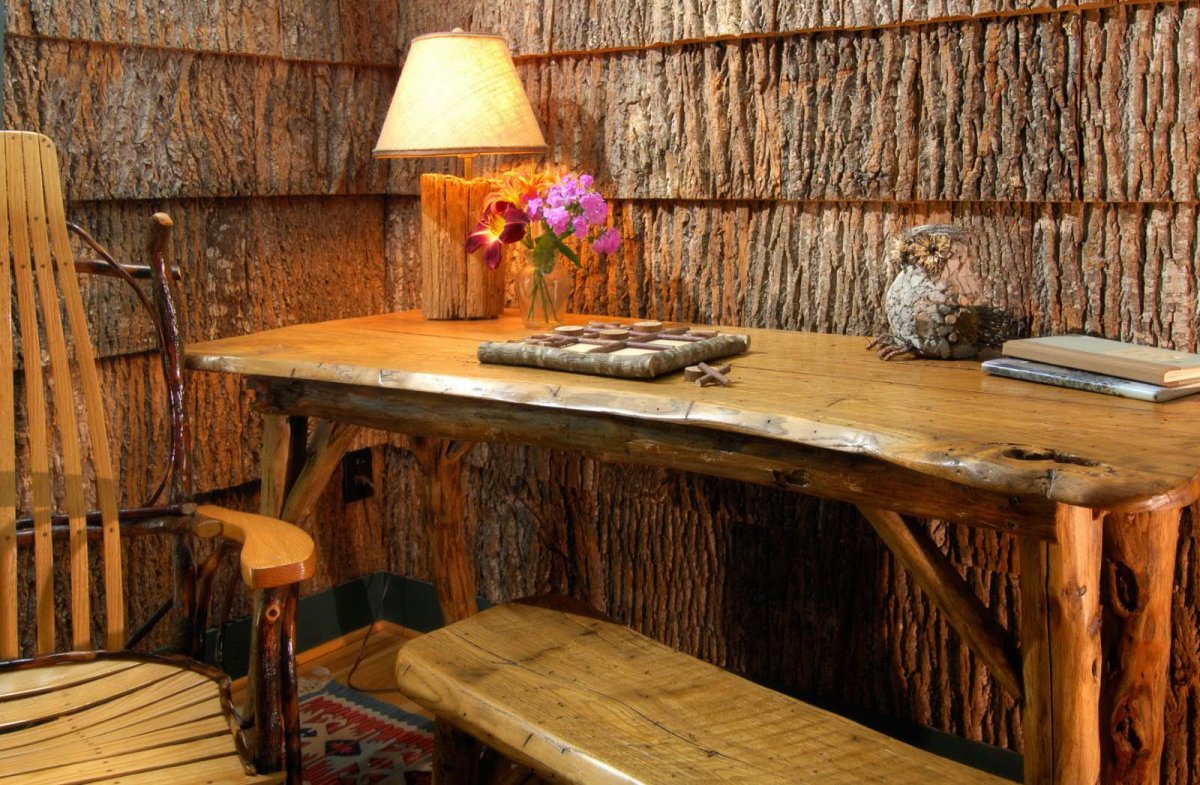 Беседка из горбыля