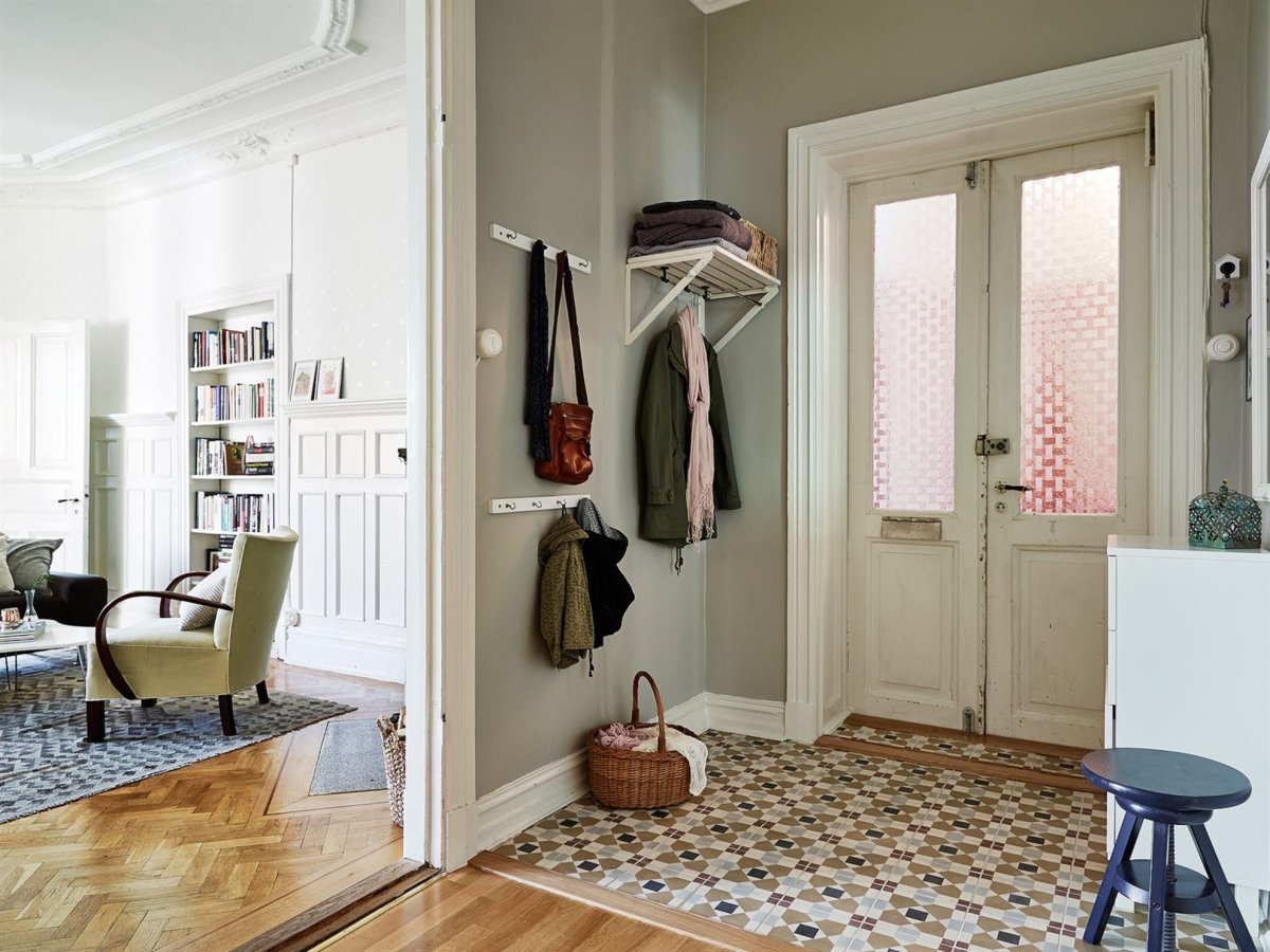 Маленькая прихожая лофт