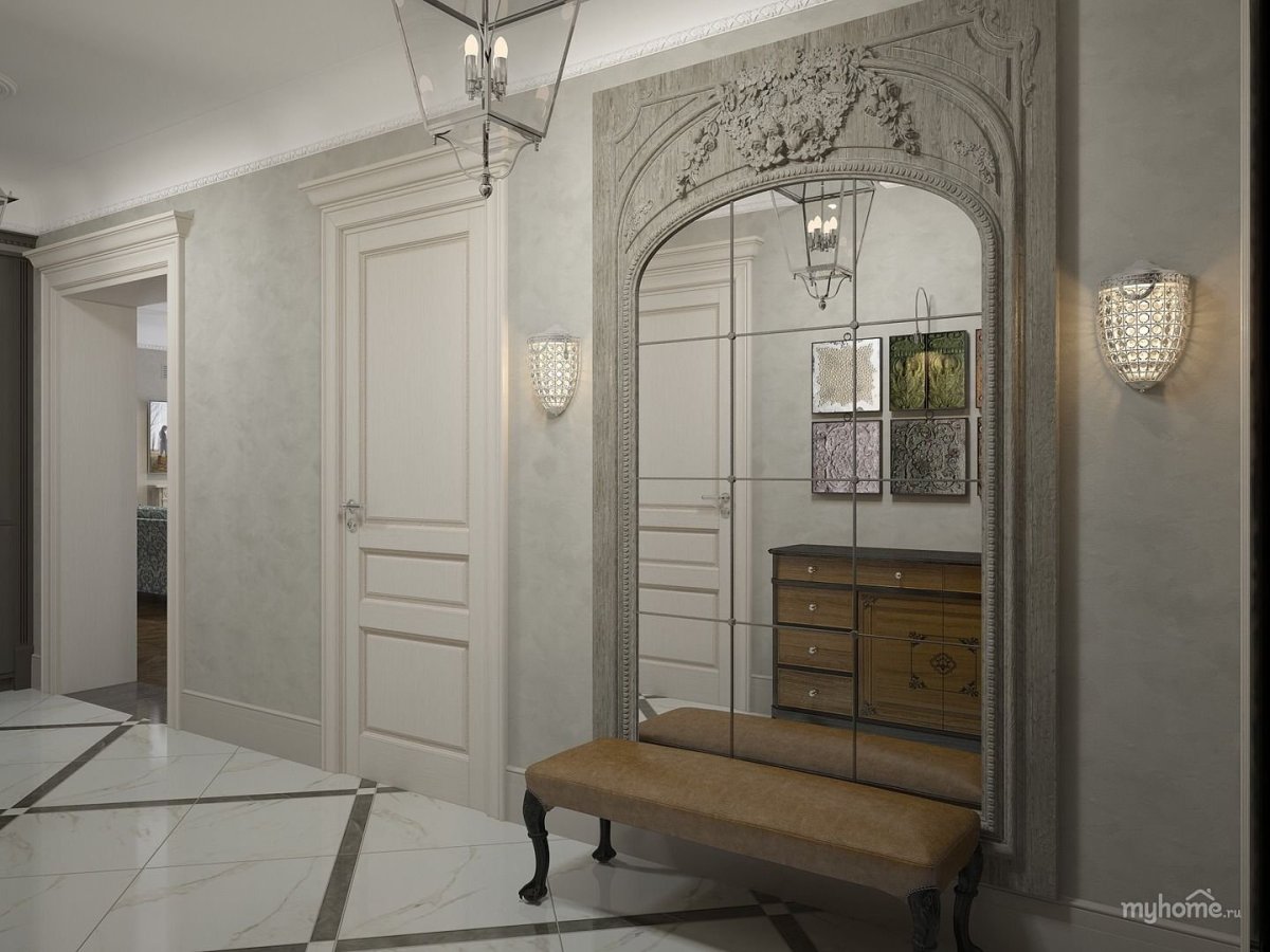 Прихожая в деревенском стиле