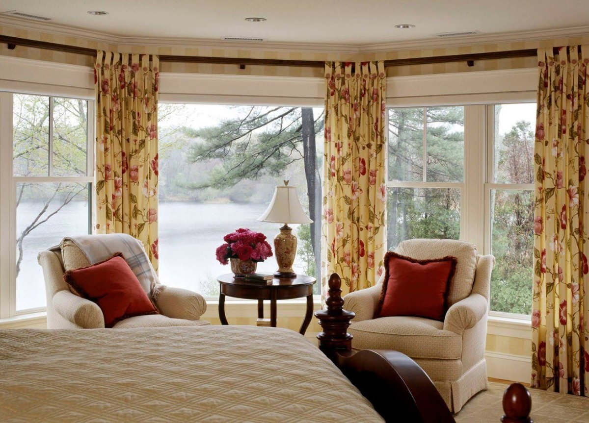 Стильные шторы в интерьере