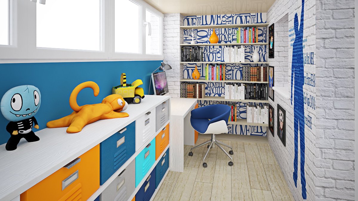 Интерьер детской для двух мальчиков