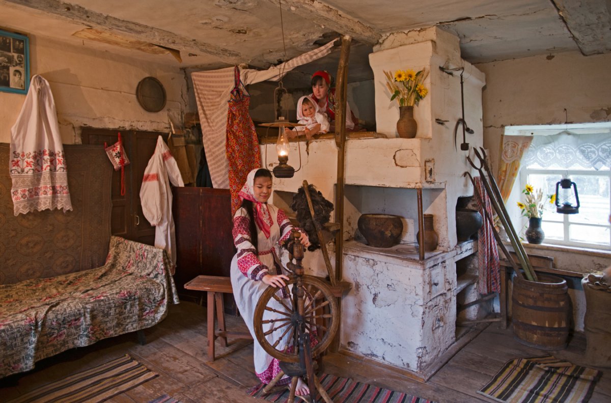 Интерьер старинной русской избы