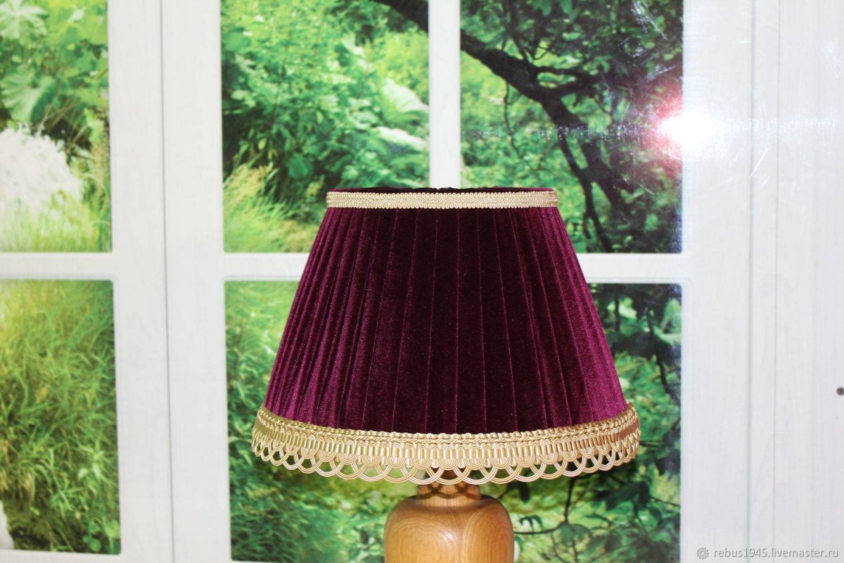 Абажур подвесной тканевый