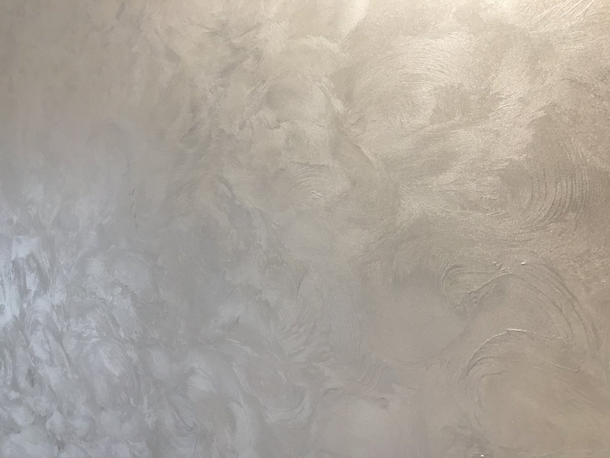 Декоративная штукатурка Derufa серая перламутр