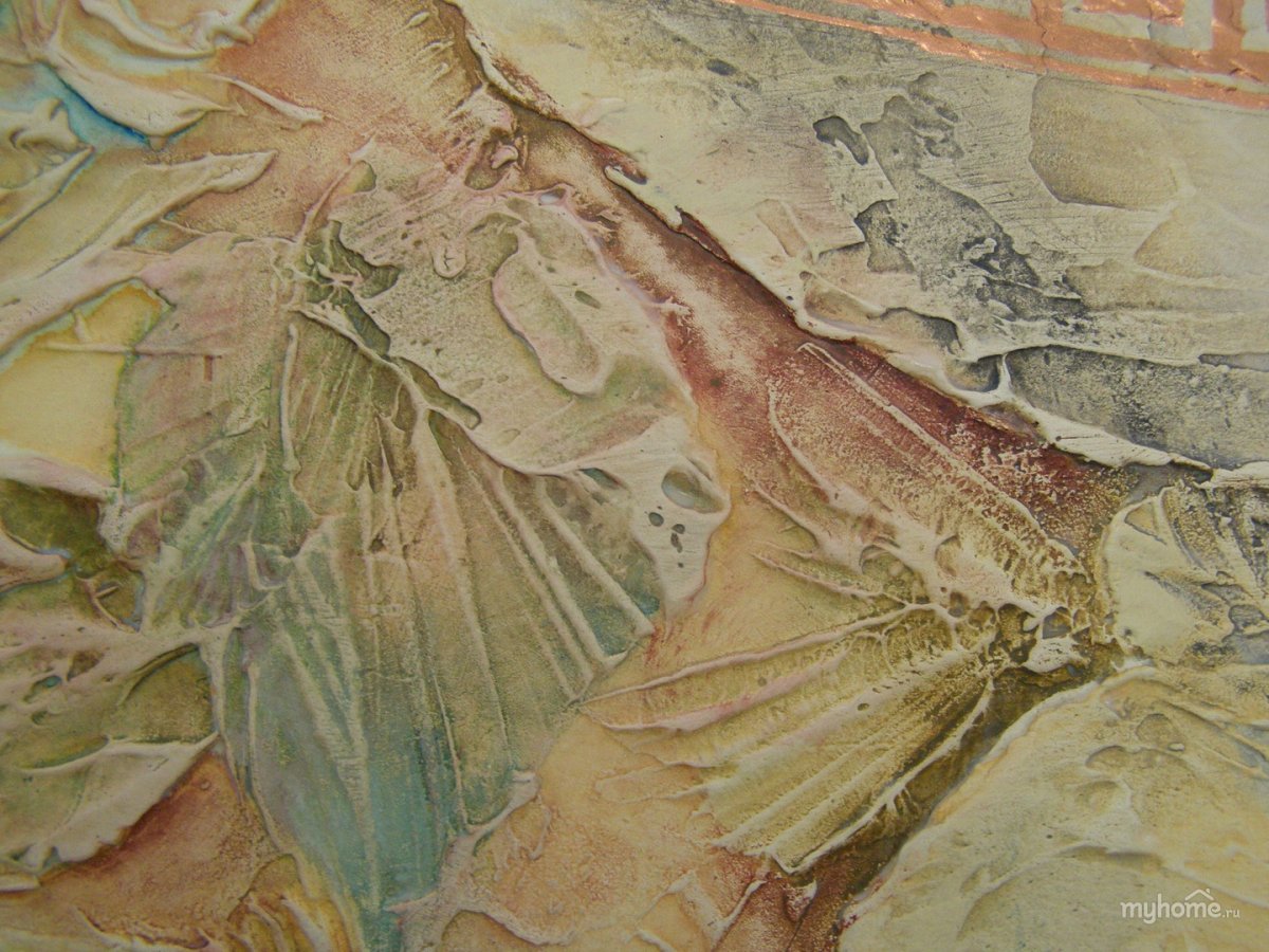 Декоративная шпаклевка в интерьере