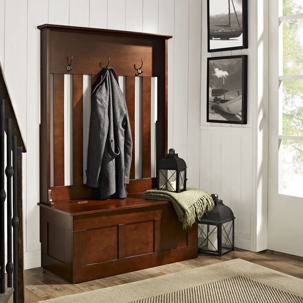 Мягкие стеновые панели в прихожей