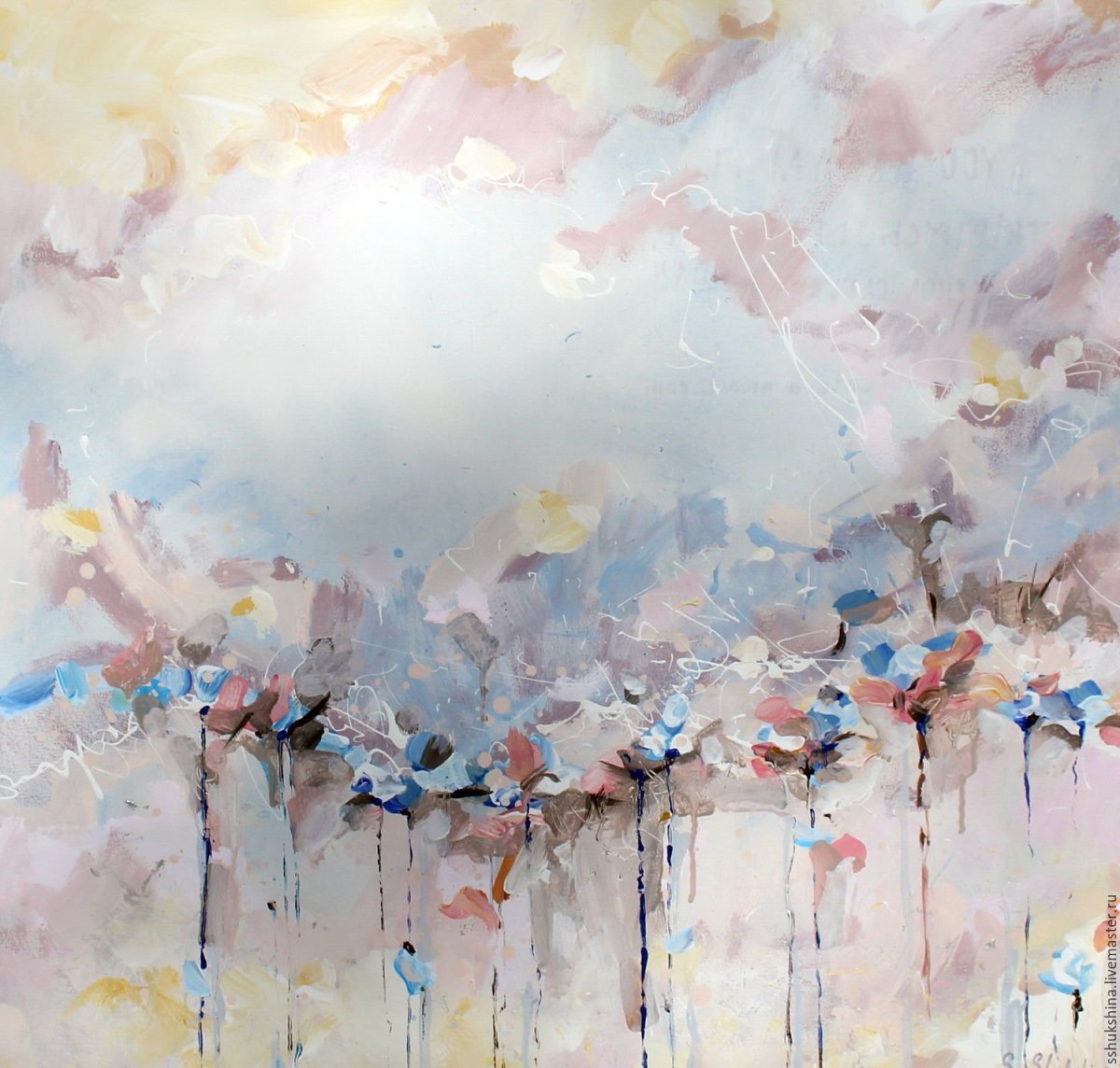 Вязаное панно