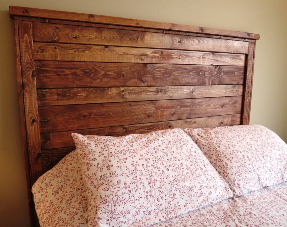 Изголовье из досок