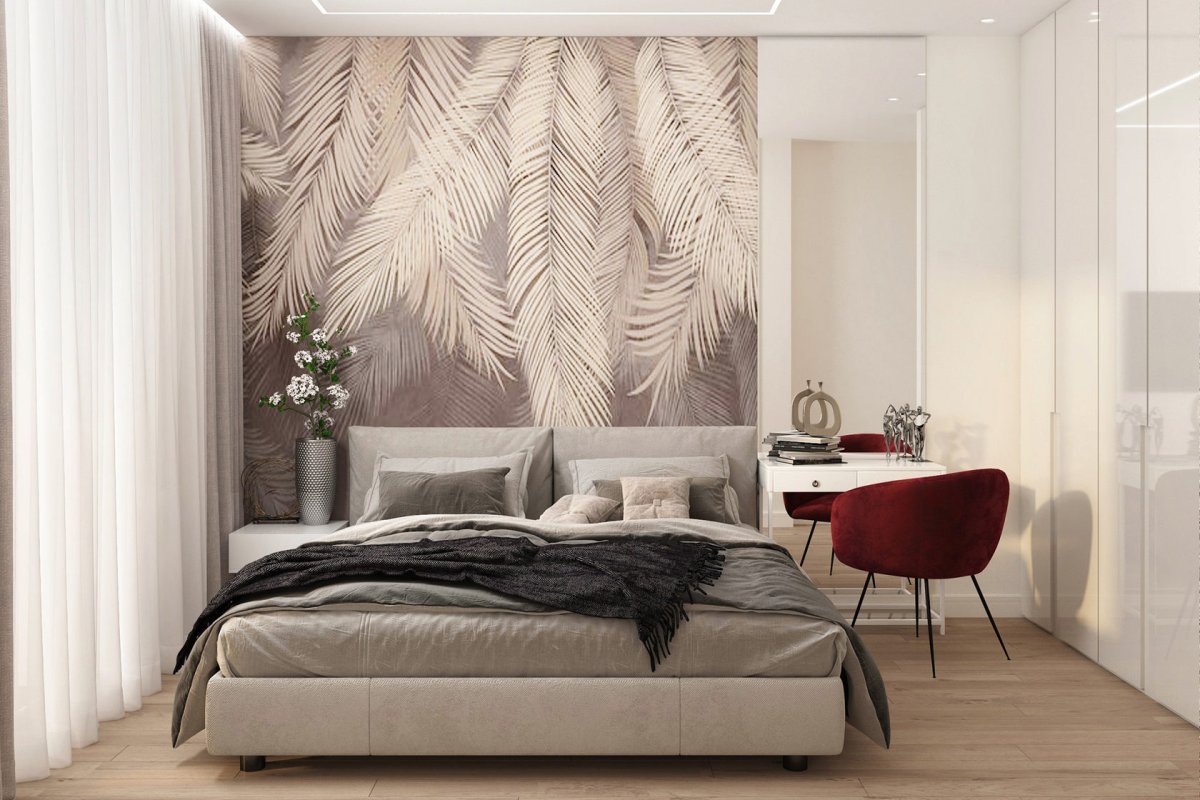 Перья на стене