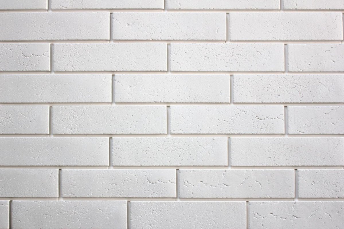 Плитка под кирпич белая