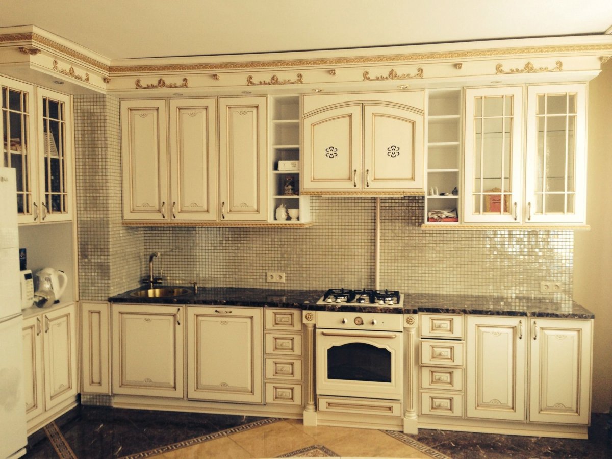 Кухня Прованс 2 патина ясень