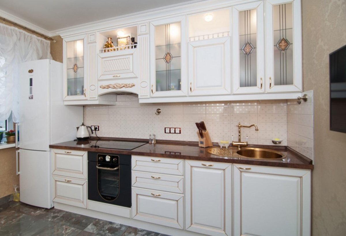 Кухня ясень патина